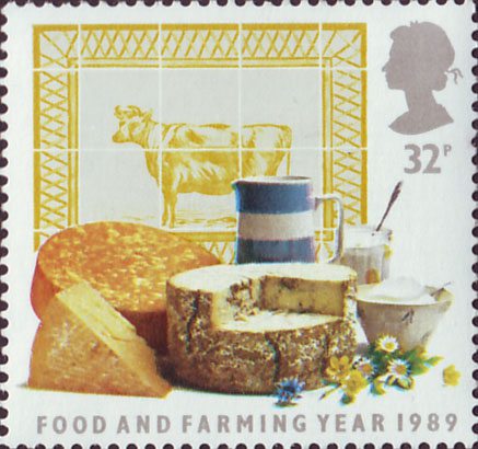 Food And Farming Year Fruit & Vegetables Stamp Postcard  Royal Mail 1989 