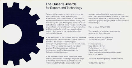 The Queens Award for Export and Technology 1990