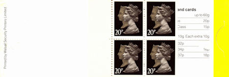 GB Booklets from Collect GB Stamps