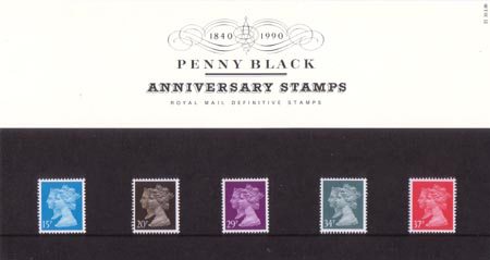 Penny Black Anniversary Stamps 1840 - 1990 - (1990) Penny Black Anniversary Stamps 1840 - 1990