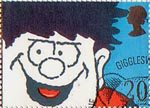 Greetings Booklet Stamps. 'Smiles' 1990