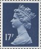 Definitive 17p Stamp (1990) Deep Blue