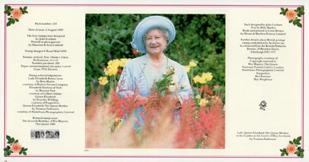 90th Birthday of Queen Elizabeth the Queen Mother 1990