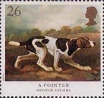 Dogs 26p Stamp (1991) 'A Pointer'
