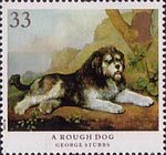 Dogs 33p Stamp (1991) 'A Rough Dog'