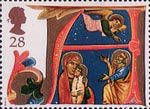 28p, Holy Family and Angel from Christmas 1991 (1991)