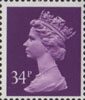 Definitive 34p Stamp (1991) Deep Mauve