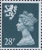 Regional Definitive - Scotland 28p Stamp (1991) Deep Bluish Grey