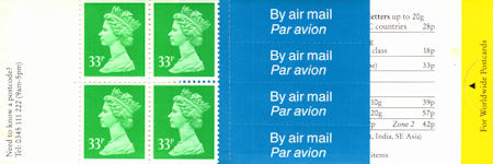 GB Booklets from Collect GB Stamps