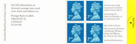 GB Booklets from Collect GB Stamps