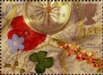 Greetings - Memories 1st Stamp (1992) Compass and Map