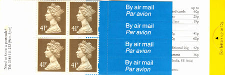 GB Booklets from Collect GB Stamps