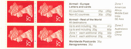 GB Booklets from Collect GB Stamps