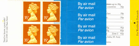 GB Booklets from Collect GB Stamps