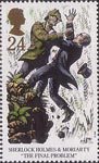 Sherlock Holmes 24p Stamp (1993) The Final Problem