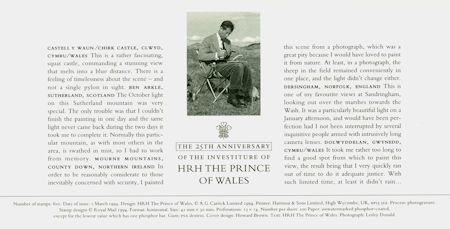 Reverse for 25th Anniversary of Investiture of the Prince of Wales.