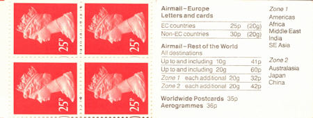 GB Booklets from Collect GB Stamps