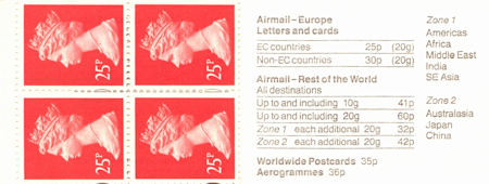 GB Booklets from Collect GB Stamps