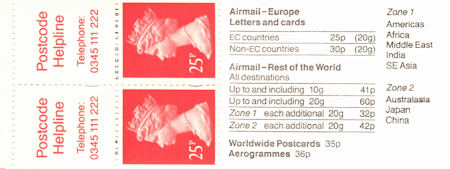 GB Booklets from Collect GB Stamps