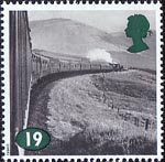 The Age of Steam 19p Stamp (1994) Class 5 No 44957 and Class B1 No. 61343 on West Highland Line
