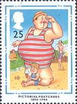 Pictorial Postcards 1894 - 1994 25p Stamp (1994) 'Where's my Little Lad?'