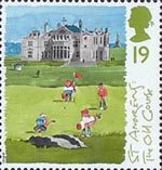 Golf 19p Stamp (1994) The Old Course, St Andrews