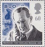 Communications 60p Stamp (1995) Marconi and Sinking of Titanic (liner)
