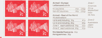 GB Booklets from Collect GB Stamps