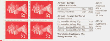 GB Booklets from Collect GB Stamps