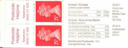 GB Booklets from Collect GB Stamps