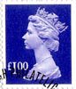 Definitive £1 Stamp (1995) Bluish Violet