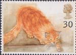 Cats 30p Stamp (1995) Choe (ginger cat)