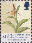 Endangered Species 26p Stamp (1998) Lady's Slipper Orchid