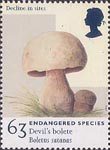 Endangered Species 63p Stamp (1998) Devil's Bolete
