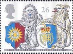 The Queens Beasts 26p Stamp (1998) Lion of Mortimer and Yale of Beaufort