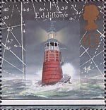Lighthouses 63p Stamp (1998) Eddystone Lighthouse, Plymouth, 1698