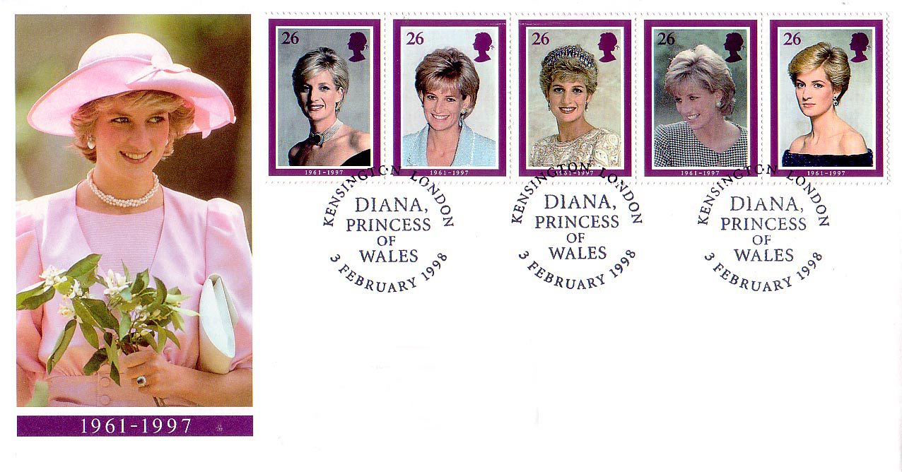 Diana Princess of Wales stamps 