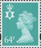 Regional Definitive - Northern Ireland 64p Stamp (1999) Turquoise-Green
