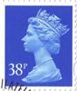 Definitive 38p Stamp (1999) Ultramarine