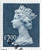 High Value Definitive £2 Stamp (1999) Dull Blue
