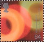 Millennium Projects (2nd Series). 'Fire and Light' 64p Stamp (2000) Multicoloured Lights (Lighting Croydon's Skyline)