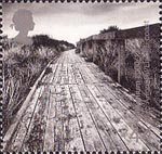 Millennium Projects (3rd Series). 'Water and Coast' 44p Stamp (2000) Cliff Boardwalk (Parc Arfodirol, Llanelli Coast)
