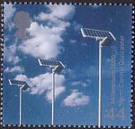 Millennium Projects (4th Series). 'Life and Earth' 44p Stamp (2000) Solar Sensors (Earth Centre, Doncaster)