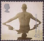 Millennium Projects (10th Series). 'Body and Bone' 45p Stamp (2000) Bather (Bath Spa Project)