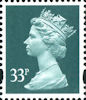 Definitive 33p Stamp (2000) Grey Green