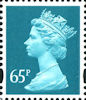 Definitive 65p Stamp (2000) Greenish Blue