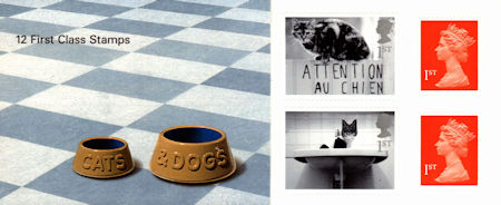 Booklet pane for Cats and Dogs (2001)