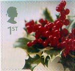 Christmas 2002 1st Stamp (2002) Holly