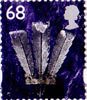 Regional Definitive - Wales 68p Stamp (2002) Prince of Wales Feathers