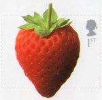 Fun Fruit and Veg 1st Stamp (2003) Strawberry